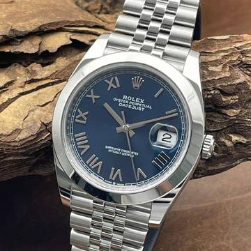 Rolex Datejust Oyster Perpetual Datejust 41 Blau - UNGETRAGEN - FULLSET 2026 LC100 - Ref. 126300