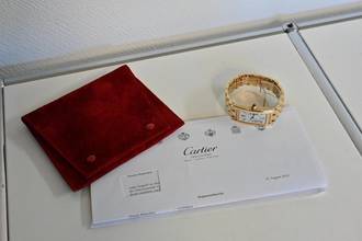Thumbnail von Cartier Tank Américaine XL 18k Yellow Gold 1725 Großes Modell Service 2023 120g
