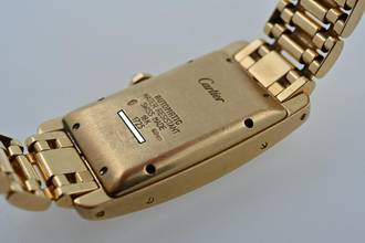 Thumbnail von Cartier Tank Américaine XL 18k Yellow Gold 1725 Großes Modell Service 2023 120g