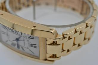 Thumbnail von Cartier Tank Américaine XL 18k Yellow Gold 1725 Großes Modell Service 2023 120g