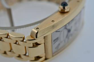 Thumbnail von Cartier Tank Américaine XL 18k Yellow Gold 1725 Großes Modell Service 2023 120g