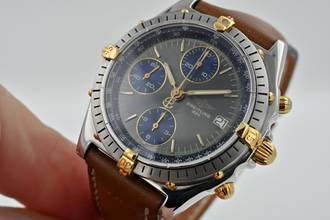Thumbnail von Breitling Chronomat Chronograph Steel/Gold B13047 Grey Dial