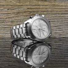 Thumbnail von Omega Speedmaster Date 40 Silver / White Dial - Automatic - Chronograph