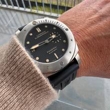 Thumbnail von Panerai Luminor Submersible 1950 3 Days Automatic Left-Hand MINT - Clous-de-Paris Dial - Titanium - PAM00569 - Full Set