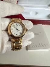 Thumbnail von Cartier Pasha C 1035 C Pasha 18K Box + Papiere Full Set-Neuer Service sofort verfügbar Einzigartiges Sammlerset-aus 1. Besitz aus 1997 !