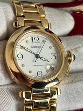 Thumbnail von Cartier Pasha C 1035 C Pasha 18K Box + Papiere Full Set-Neuer Service sofort verfügbar Einzigartiges Sammlerset-aus 1. Besitz aus 1997 !