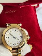 Thumbnail von Cartier Pasha C 1035 C Pasha 18K Box + Papiere Full Set-Neuer Service sofort verfügbar Einzigartiges Sammlerset-aus 1. Besitz aus 1997 !