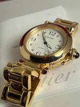 Thumbnail von Cartier Pasha C 1035 C Pasha 18K Box + Papiere Full Set-Neuer Service sofort verfügbar Einzigartiges Sammlerset-aus 1. Besitz aus 1997 !