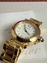 Thumbnail von Cartier Pasha C 1035 C Pasha 18K Box + Papiere Full Set-Neuer Service sofort verfügbar Einzigartiges Sammlerset-aus 1. Besitz aus 1997 !