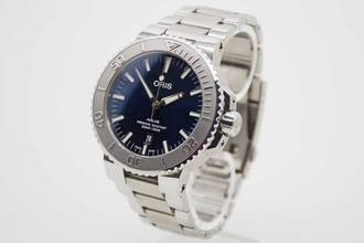 Thumbnail von Oris Aquis Date Bucherer Blue – Edition LC 100 Fullset 01733 including Oris stainless steel bracelet