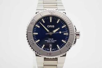 Thumbnail von Oris Aquis Date Bucherer Blue – Edition LC 100 Fullset 01733 including Oris stainless steel bracelet