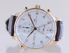 Thumbnail von IWC Portuguese Portugieser 18K Rose Gold Rattrapante Double Chronograph 41mm Classic