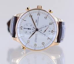 Thumbnail von IWC Portuguese Portugieser 18K Rose Gold Rattrapante Double Chronograph 41mm Classic