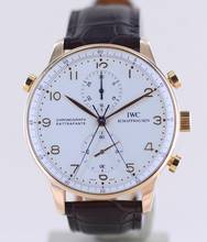 Thumbnail von IWC Portuguese Portugieser 18K Rose Gold Rattrapante Double Chronograph 41mm Classic