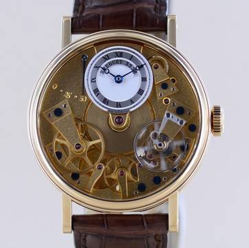Breguet Tradition Gold 18K Skeleton Power Reserve Dresswatch Klassiker B+P rar