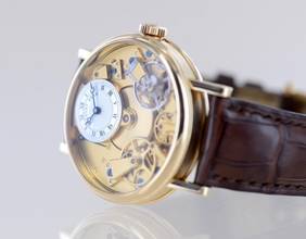Thumbnail von Breguet Tradition Gold 18K Skeleton Power Reserve Dress Watch Classic B+P Rare