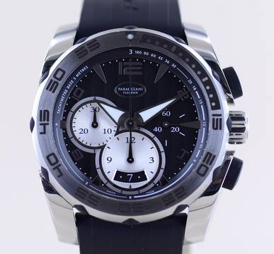 Parmigiani Fleurier Pershing Chronograph black Dial 45mm Sportler Automatic rar