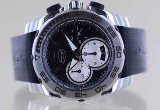 Thumbnail von Parmigiani Fleurier Pershing Chronograph black Dial 45mm Sportler Automatic rare