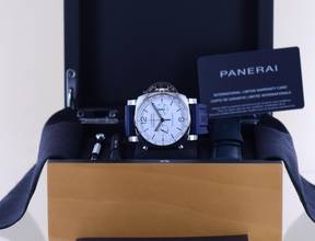 Thumbnail von Officine Panerai Luminor Chronograph 44mm Steel 01218 White Dial 44mm B+P