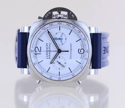 Thumbnail von Officine Panerai Luminor Chronograph 44mm Steel 01218 White Dial 44mm B+P