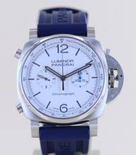 Thumbnail von Officine Panerai Luminor Chronograph 44mm Steel 01218 White Dial 44mm B+P