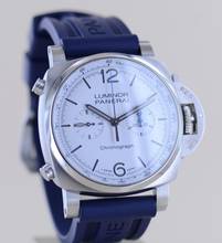 Thumbnail von Officine Panerai Luminor Chronograph 44mm Steel 01218 White Dial 44mm B+P