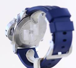 Thumbnail von Officine Panerai Luminor Chronograph 44mm Steel 01218 White Dial 44mm B+P