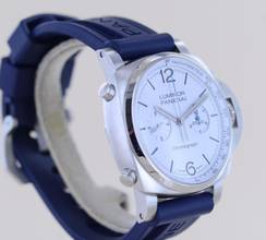 Thumbnail von Officine Panerai Luminor Chronograph 44mm Steel 01218 White Dial 44mm B+P
