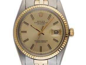 Thumbnail von Rolex Datejust Ref.16013 Bj.1972 Box&Beschreibung sehr gut Vintage Datejust open 6/9 Jubilé Armband