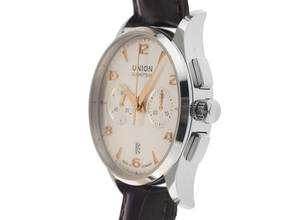 Thumbnail von Union Glashütte Noramis Ref.D005.427A Year 2013 original box original vintage unpolished Noramis chronograph