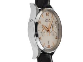 Thumbnail von Union Glashütte Noramis Ref.D005.427A Year 2013 original box original vintage unpolished Noramis chronograph