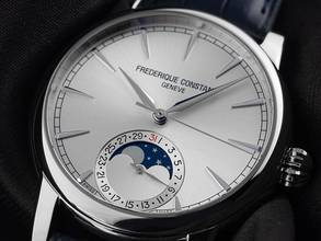Thumbnail von Frederique Constant Classic Moonphase Date Ref.FC-716S3H6 Full Set New Classic Moonphase Date Crocodile Leather Folding Clasp