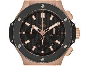 Thumbnail von Hublot Big Bang Ref.301.PM.1780.6R Year 2012 original box like new vintage Big Bang 18kt rose gold chronograph rubber folding clasp 177g