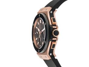 Thumbnail von Hublot Big Bang Ref.301.PM.1780.6R Year 2012 original box like new vintage Big Bang 18kt rose gold chronograph rubber folding clasp 177g