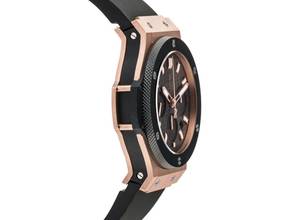 Thumbnail von Hublot Big Bang Ref.301.PM.1780.6R Year 2012 original box like new vintage Big Bang 18kt rose gold chronograph rubber folding clasp 177g