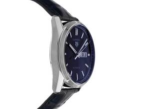Thumbnail von TAG Heuer Carrera Calibre 5 Day Date Ref.WBN2012.FC6502 2024 Full Set Unworn Carrera Calibre 5 Blue Day-Date Crocodile Leather Folding Clasp