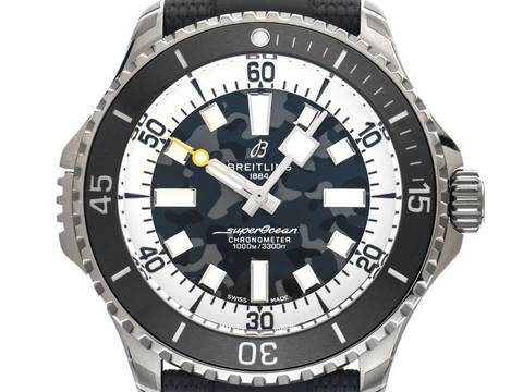  Breitling Superocean Automatic Super Diver Ref.E10379351B1S1 2026 Full Set Ungetragen Superocean Automatic Super Diver Titan Kautschuk Faltschließe 