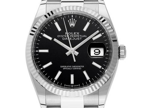  Rolex Datejust Ref.126234 2020 Full Set wie Neu Datejust Stahl 18kt Weißgold Oyster Armband 