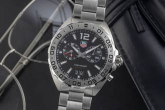 TAG Heuer Formula 1 アラーム ステンレススチール クォーツ Ref. WAZ111A BA0875 B&P 2019