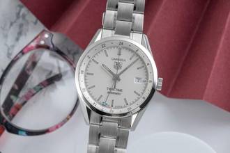 TAG Heuer Carrera Calibre 7 Twin-Time 自動巻き メンズ腕時計 Ref. WV2116-0