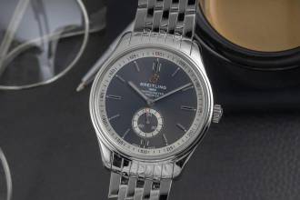 ブライトリング スーパーオーシャン プレミア オートマチック 40 ステンレス メンズ腕時計 Ref. A37340351B1A1 B&P