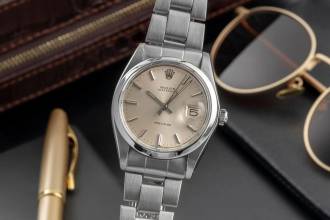 Thumbnail von Rolex Oysterdate Precision Silver Dial Stahl Handaufzug Herrenuhr Ref. 6694