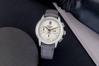 Thumbnail von Glashütte Original Senator Chronograph Steel Automatic Ref. 39-32-03-03-04 B&P
