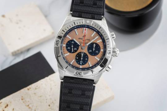  Breitling Chronomat B01 42 Stahl Automatik Ref. AB0134101K1S1 B&P 