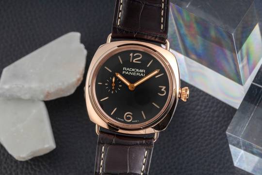  Panerai Radiomir 18k (0,750) Rotgold Oro Rosa Handaufzug Ref. PAM00439 B&P 2021 