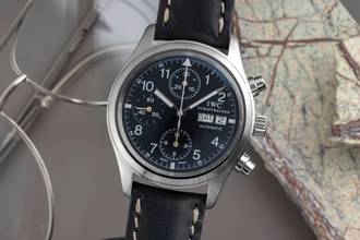 IWC パイロット フリーガークロノグラフ クロノグラフ ステンレススチール 自動巻き メンズ腕時計 Ref. IW370607