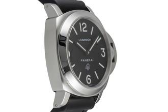 Thumbnail von Panerai Luminor Base Logo 44 Steel Hand-Wound Men's Watch Ref. PAM00000
