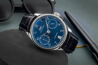 Thumbnail von IWC Portuguese Portugieser Automatic Stainless Steel Men's Watch Ref. IW500710 Papers 2019
