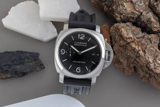 Thumbnail von Panerai Luminor Marina 1950 3 Days Steel Automatic Ref. PAM00312 Papers 2016