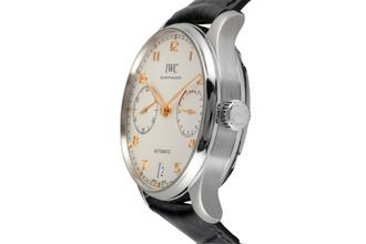 Thumbnail von IWC Portuguese Portugieser 7 Days Stainless Steel Automatic Men's Watch Ref. IW500704 B&P 2016